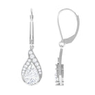 Sparkanite Jewels-Pear Shape Moissanite Teardrop Earrings