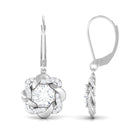 Sparkanite Jewels-Floral Inspired Moissanite Drop Earrings