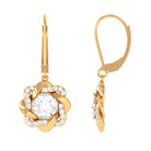 Sparkanite Jewels-Floral Inspired Moissanite Drop Earrings