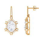 Sparkanite Jewels-Vintage Style Drop Earrings with Certified Moissanite