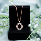 Sparkanite Jewels-Moissanite Designer Eternity Pendant Necklace