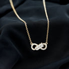 Sparkanite Jewels-Marquise and Round Moissanite Classic Infinity Necklace