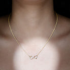 Sparkanite Jewels-Pave Set Moissanite Simple Infinity Necklace