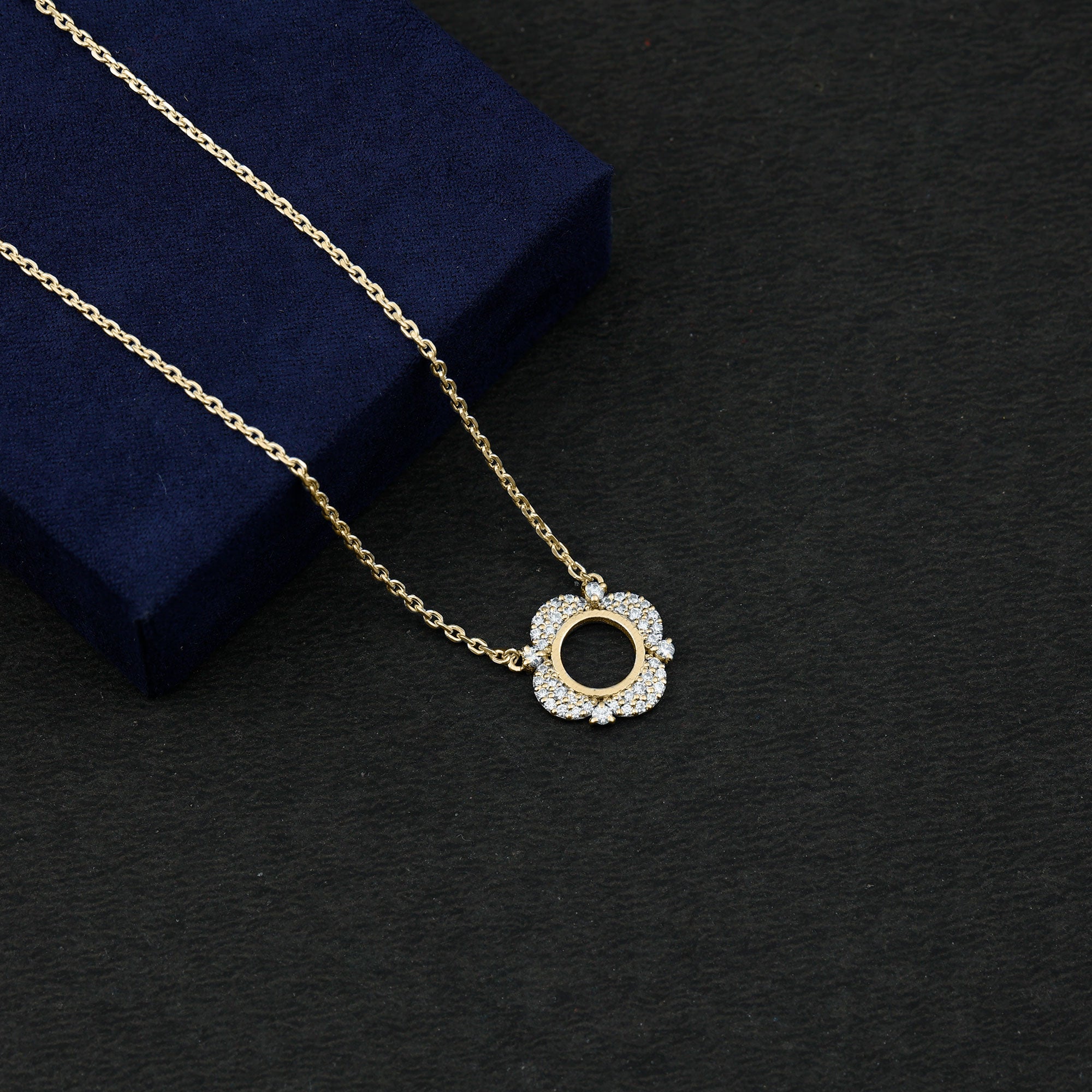 Sparkanite Jewels-Round Moissanite Eternity Necklace