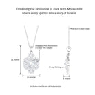 Sparkanite Jewels-Nature Inspired Floral Moissanite Statement Pendant Necklace