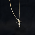 Sparkanite Jewels-Certified Moissanite Infinity Cross Pendant