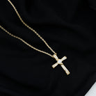 Sparkanite Jewels-Cross Pendant Necklace with Moissanite