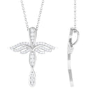 Sparkanite Jewels-Certified Moissanite Cross Pendant Necklace