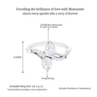 Sparkanite Jewels-Classic Pear Shape Moissanite Two Stone Anniversary Ring