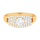 Sparkanite Jewels-Pave Set Moissanite Anniversary Band Ring