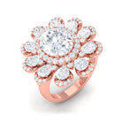 Sparkanite Jewels-Statement Moissanite Floral Inspired Engagement Ring