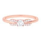 Sparkanite Jewels-Certified Moissanite Minimal Promise Ring