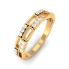 Minimal Moissanite Half Eternity Ring D-VS1 - Sparkanite Jewels