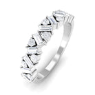 Moissanite Minimal Half Eternity Ring D-VS1 - Sparkanite Jewels