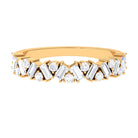 Moissanite Minimal Half Eternity Ring D-VS1 - Sparkanite Jewels