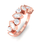 Sparkanite Jewels-Minimal Moissanite Half Eternity Ring for Women