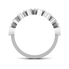 Sparkanite Jewels-Minimal Moissanite Half Eternity Ring for Women