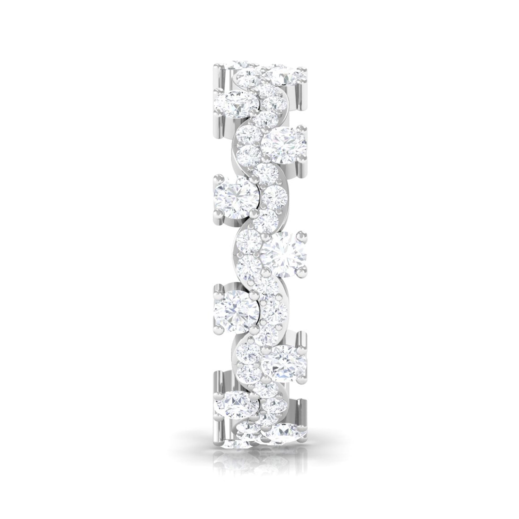 Sparkanite Jewels-Designer Certified Moissanite Eternity Ring